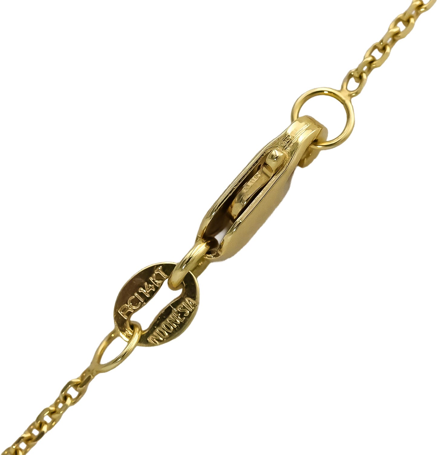 18k & 14k Yellow Gold Oval Cut Diamond Solitaire Pendant Necklace 1.54CT