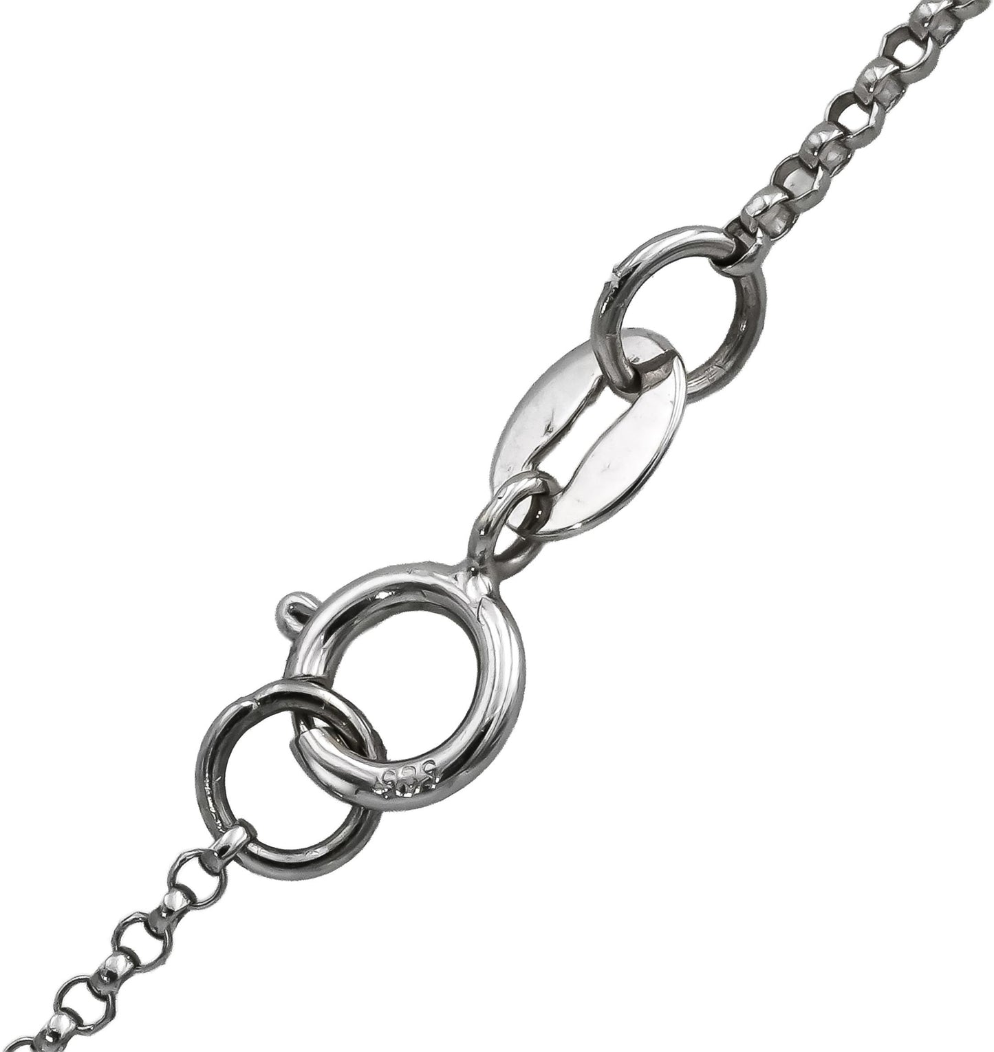 14k White Gold Round Black and Multi-Color Diamond Pendant Necklace 1.70CT
