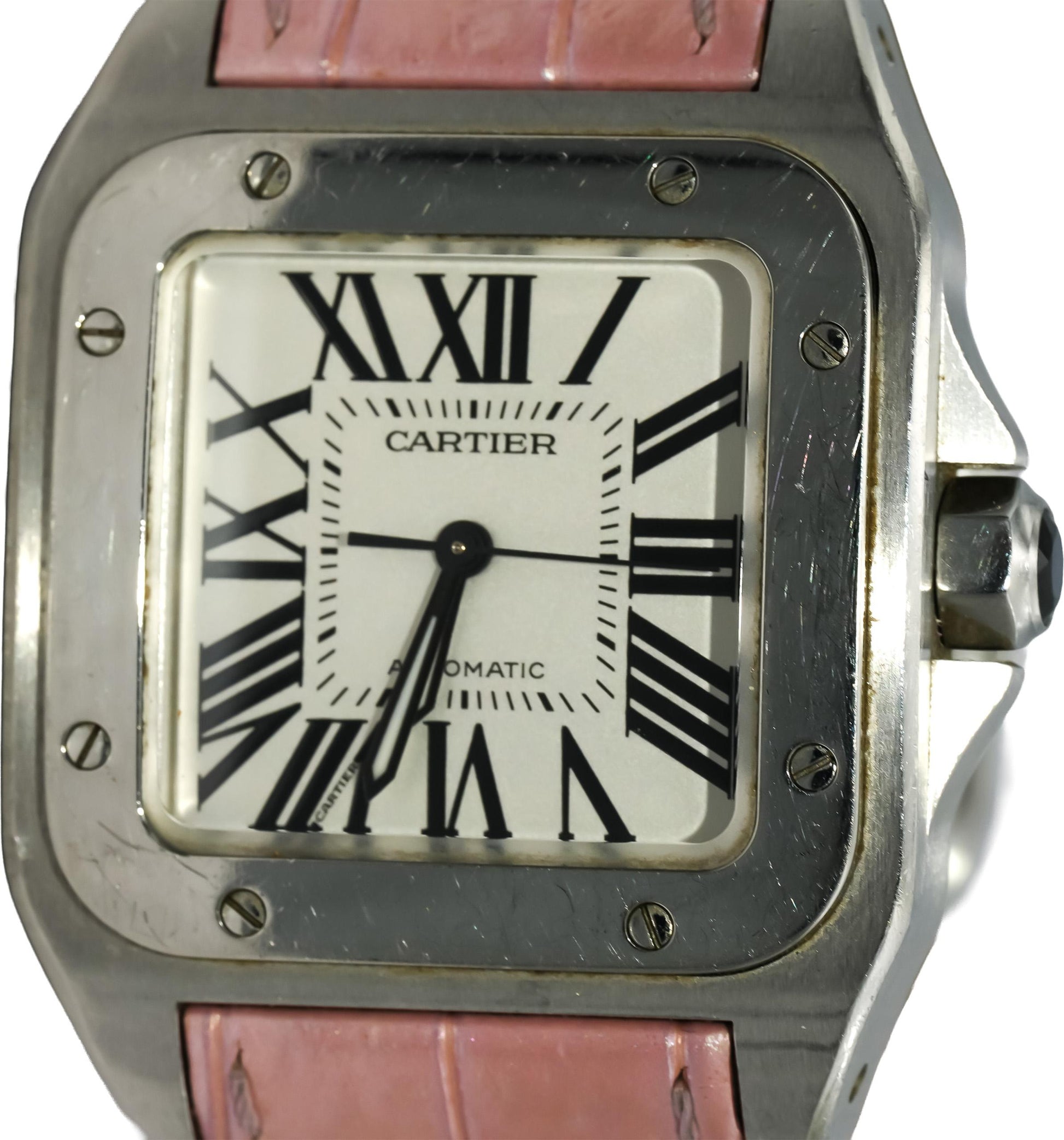 CARTIER Stainless Steel Santos 100 34mm Automatic Watch Ref. 2878