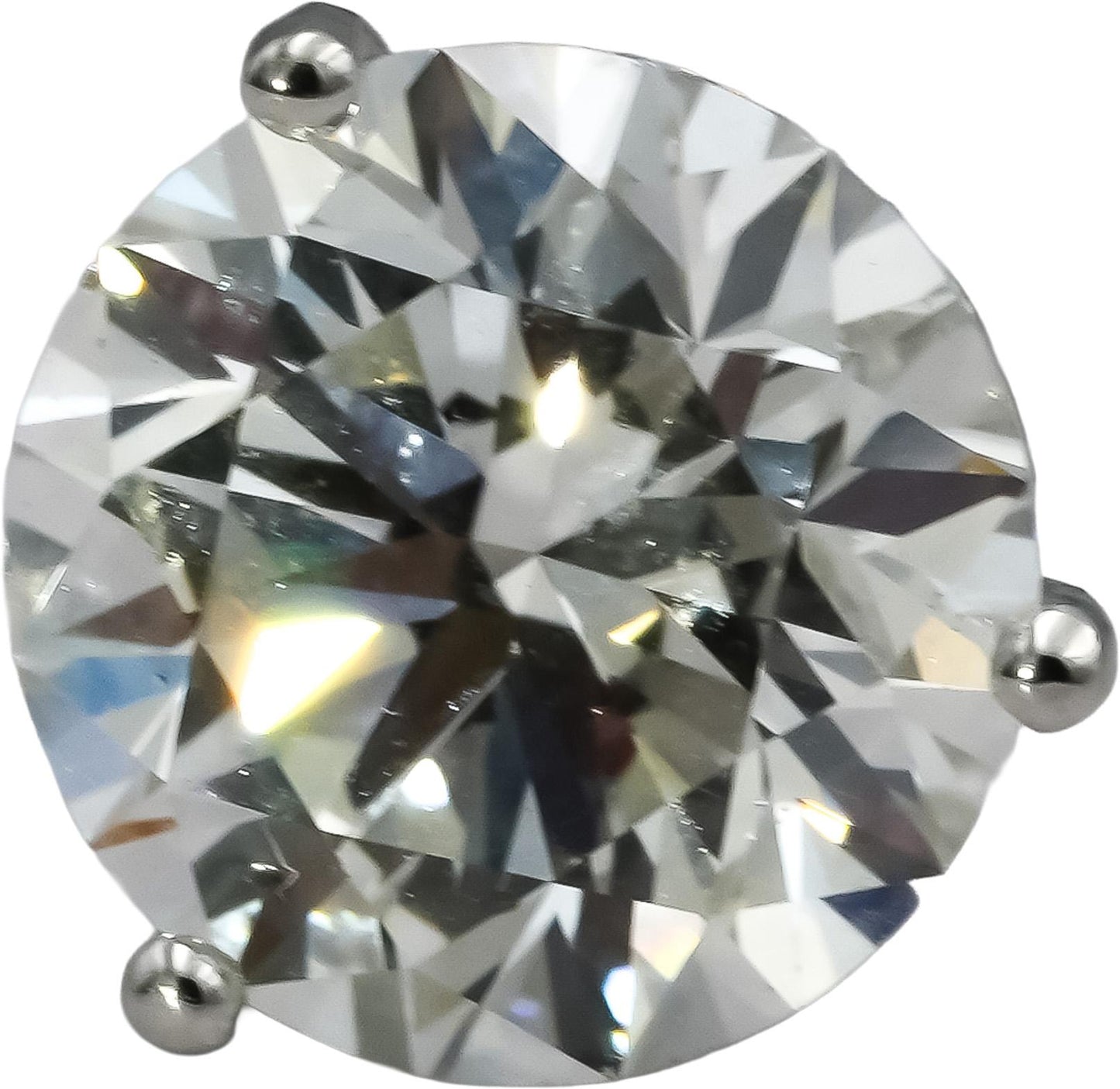 IGI Certified 14k White Gold VS1-VS2/E-F Lab-Grown Diamond Stud Earrings 4.08CT