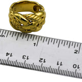 DAVID YURMAN 18k Gold Woven Collection Cable Ring 13.0mm Wide 5400.00 Retail