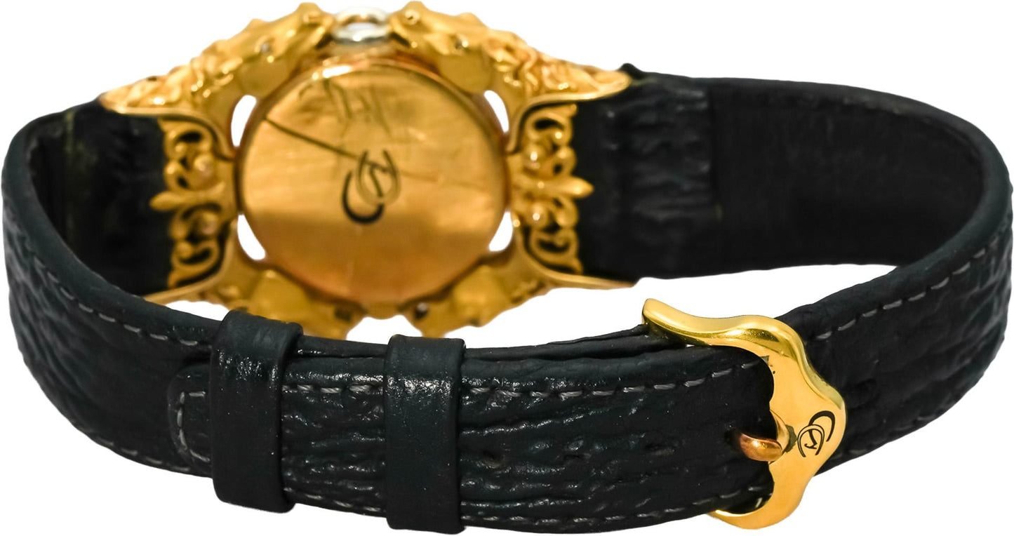 CARRERA Y CARRERA 18k Gold Caballos Mother of Pearl Quartz Watch Diamond Accents