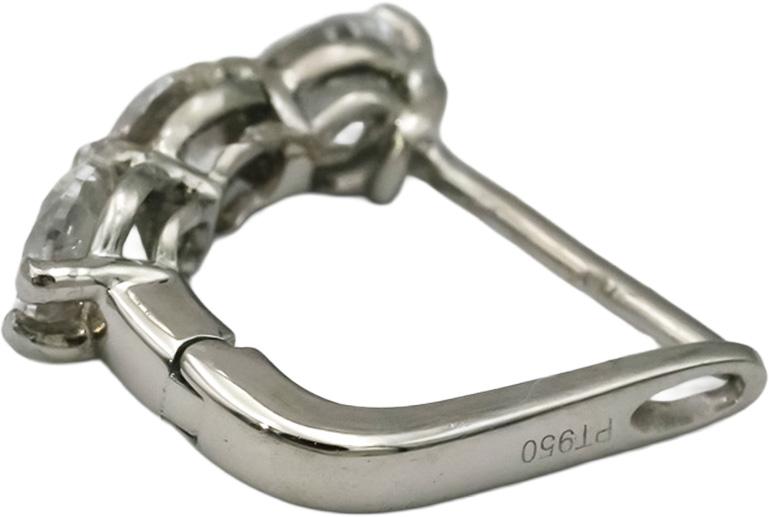 Platinum VS Round Lab-Grown Diamond Huggie Earrings 1.67CT