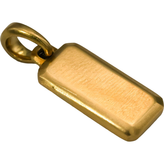 DAVID YURMAN 18k Yellow Gold Bar Pendant
