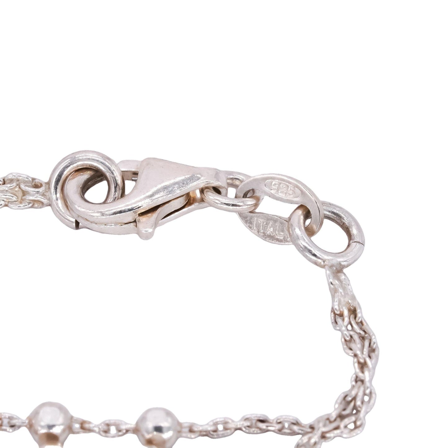 Sterling Silver Intertwining Fancy Link Bracelet