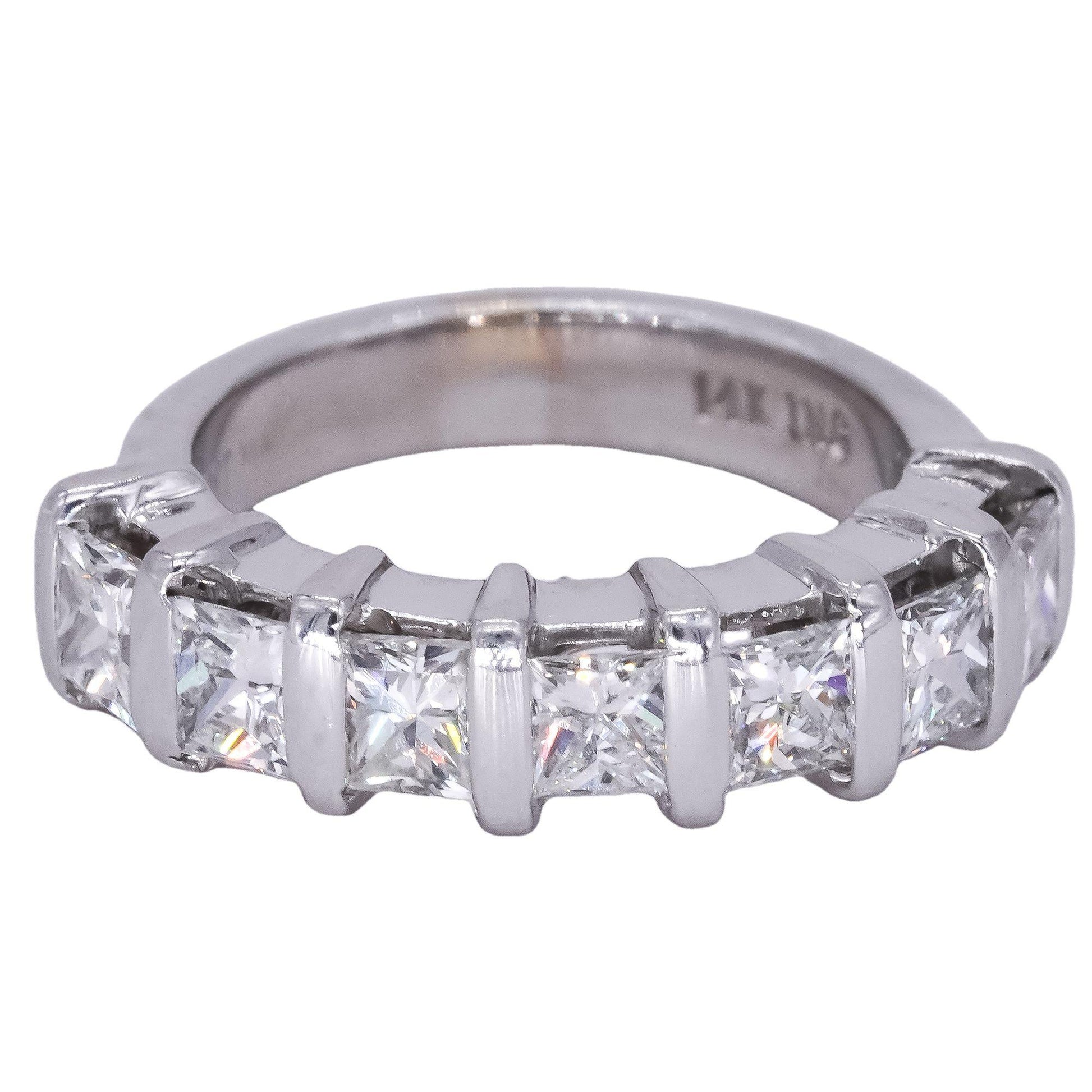 14k White Gold 1.40CT VS Diamond Wedding Anniversary Band Ring size 3