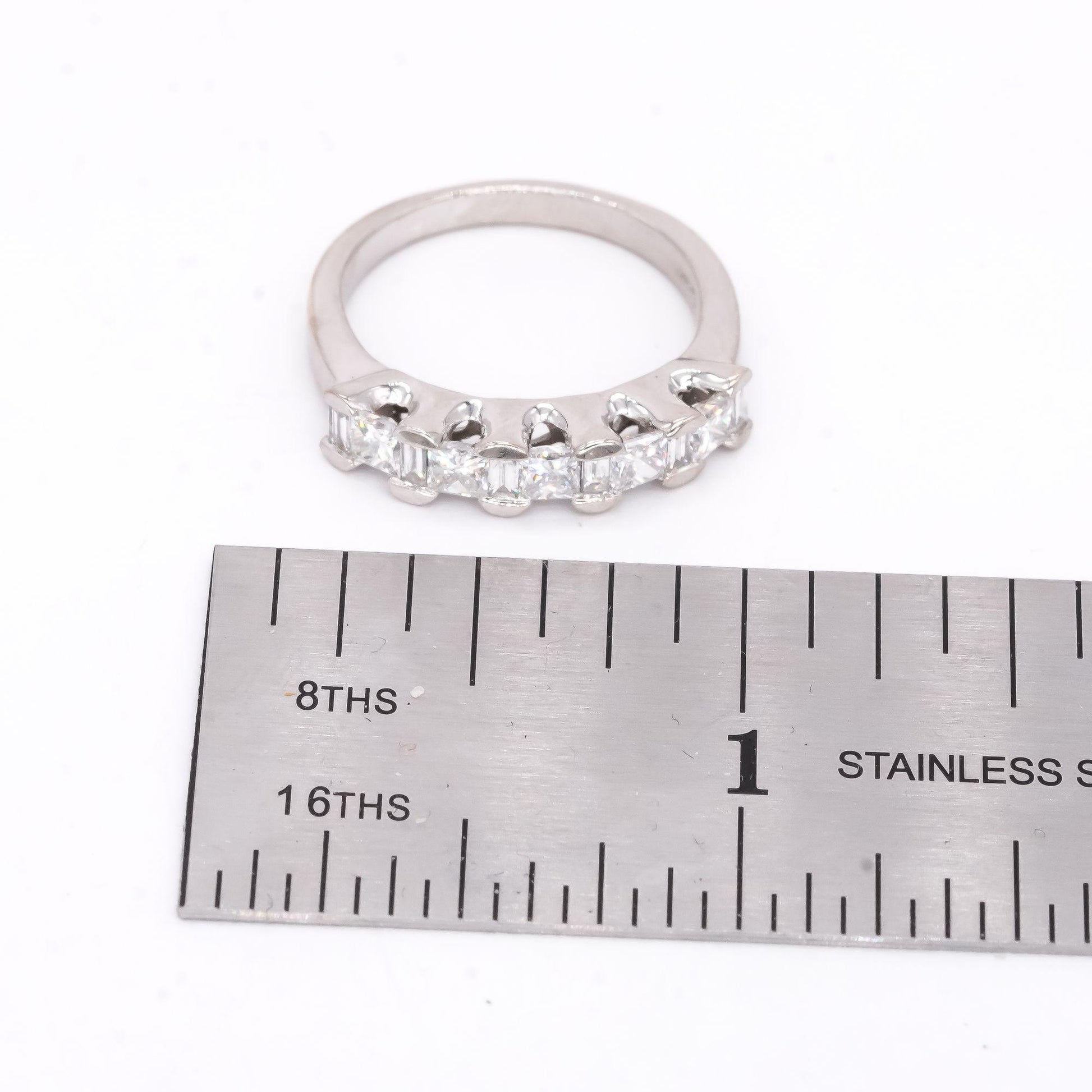 14k White Gold Jewelry 1.0CT VS Diamond Wedding Anniversary Ring size 7