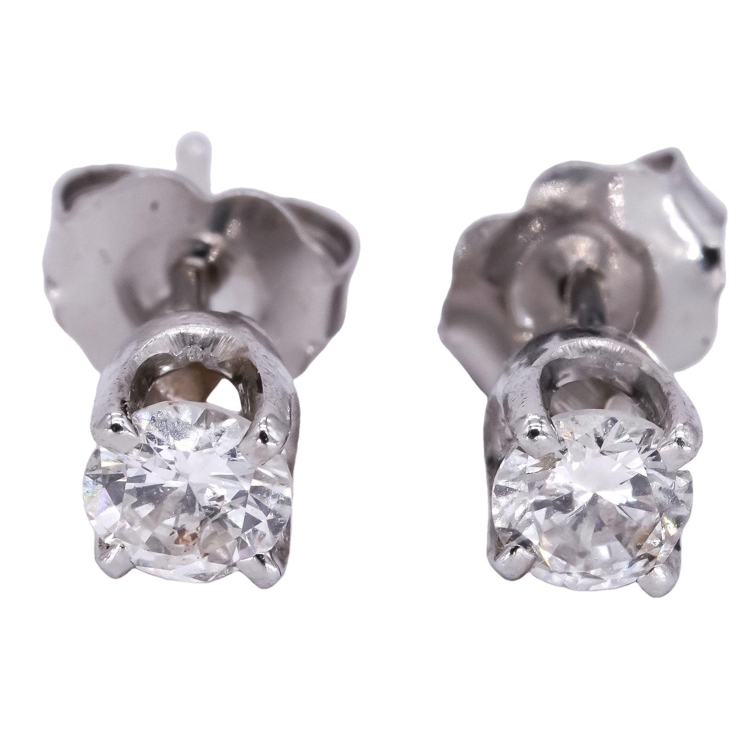 14k White Gold 0.50ct Diamond Stud Earrings