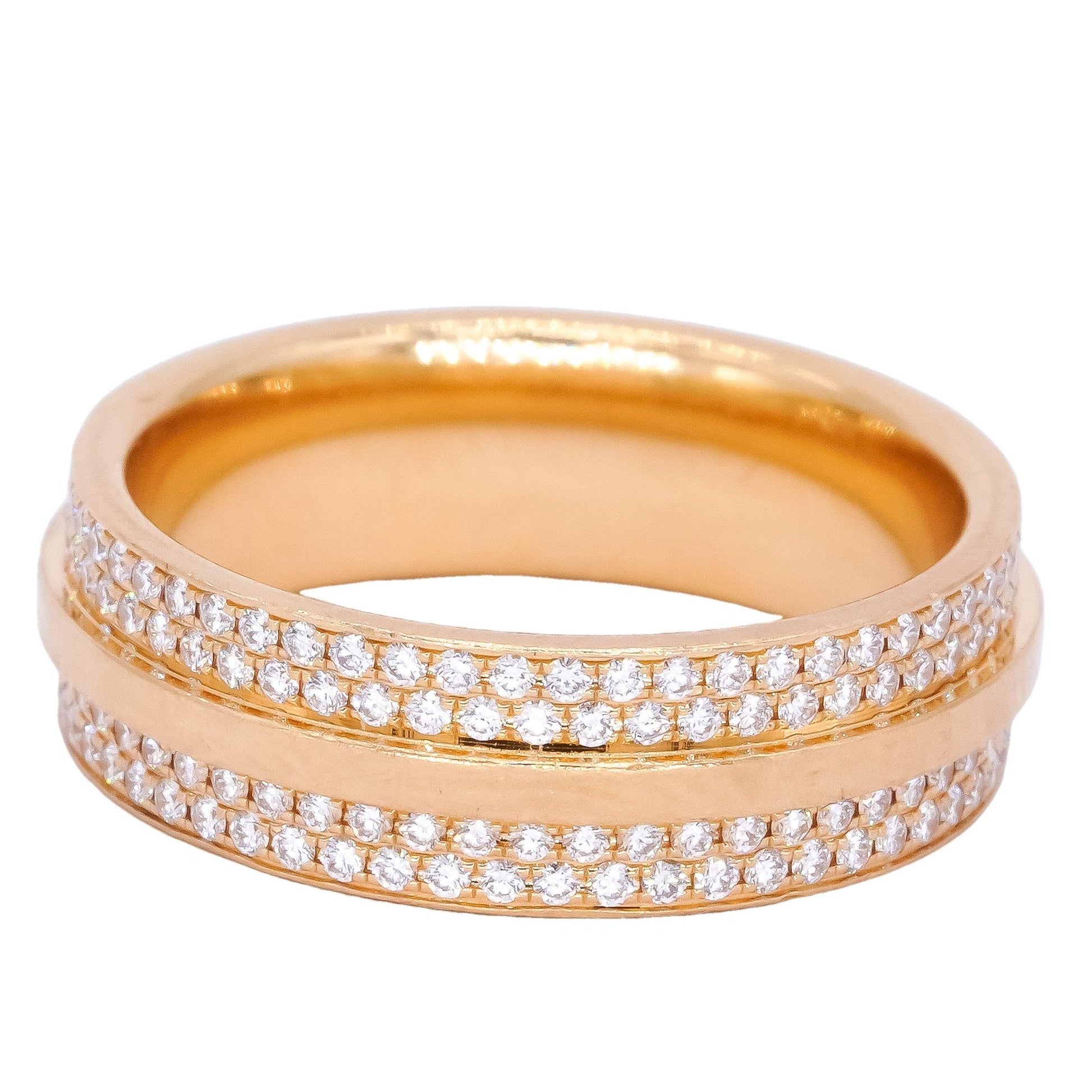 Tiffany & Co. 18k Gold 0.57CT Diamond T Pave Ring Size 6 w/ Box $10,300 retail