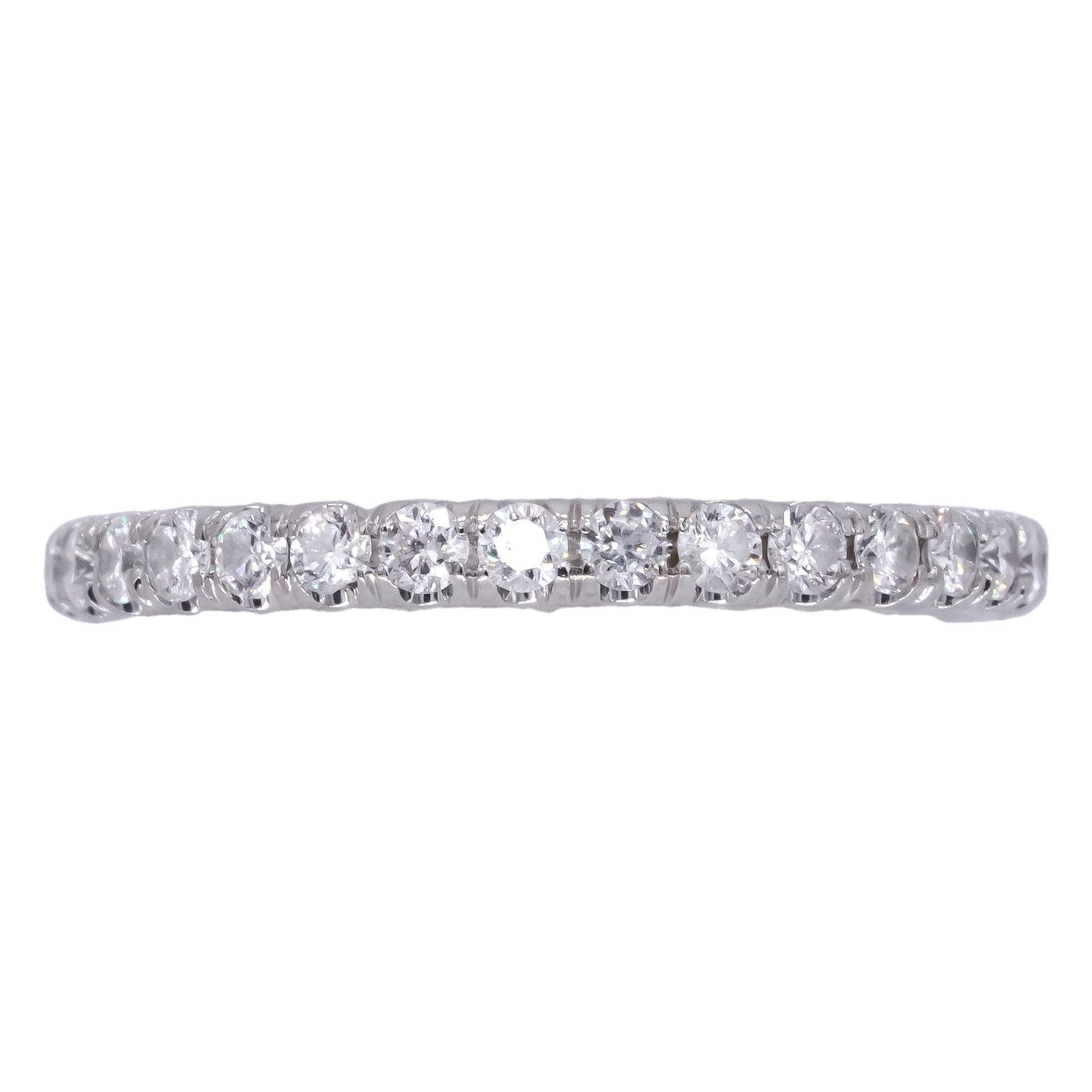 HOUSE OF BAGUETTES 14k White Gold 0.75CT VS Diamond Eternity Ring size 6.75