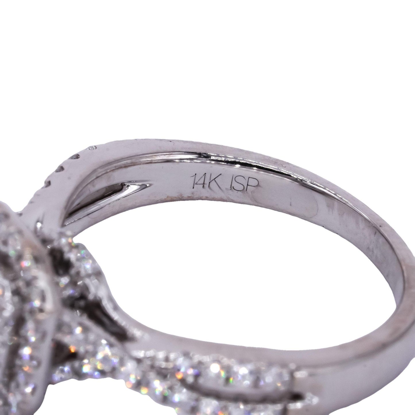 MODERN BRIDE 14k White Gold 1.0CT VS Diamond Wedding Ring size 8