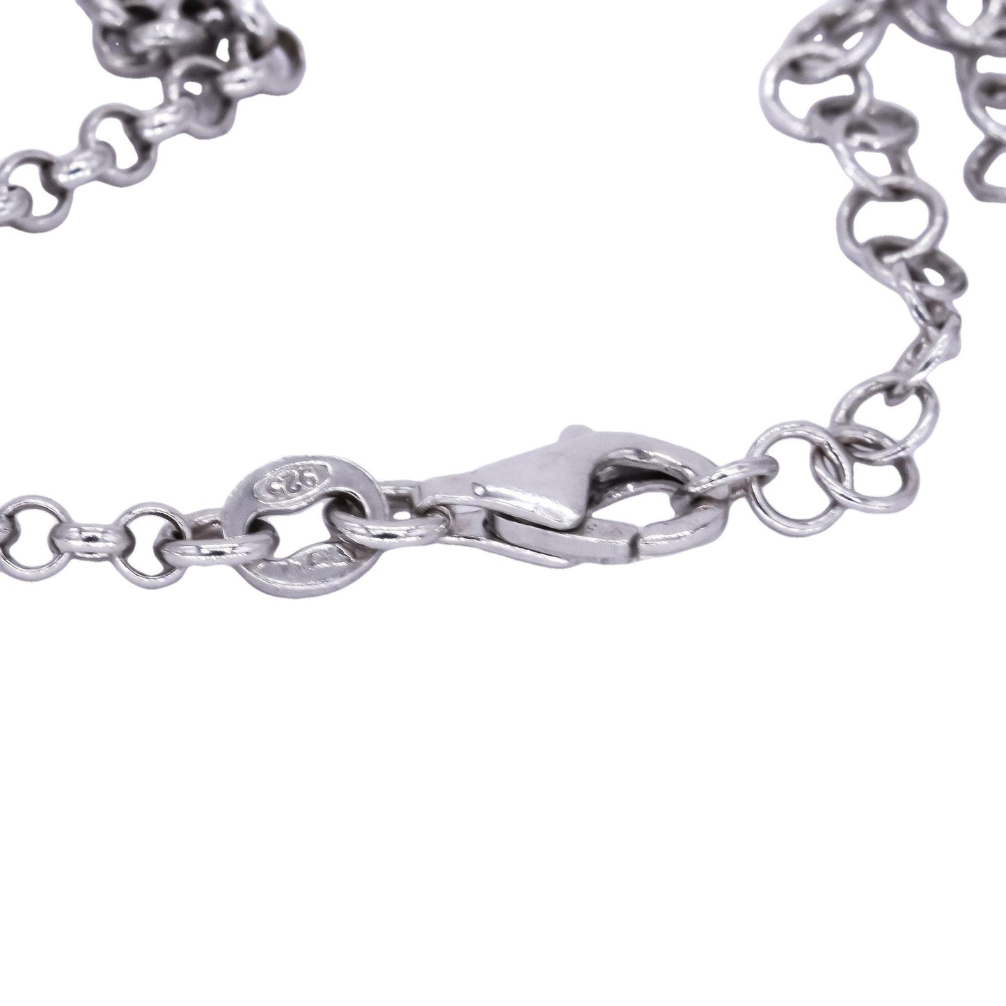 Sterling Silver Jewelry Braided Interlocking Fancy Link Necklace