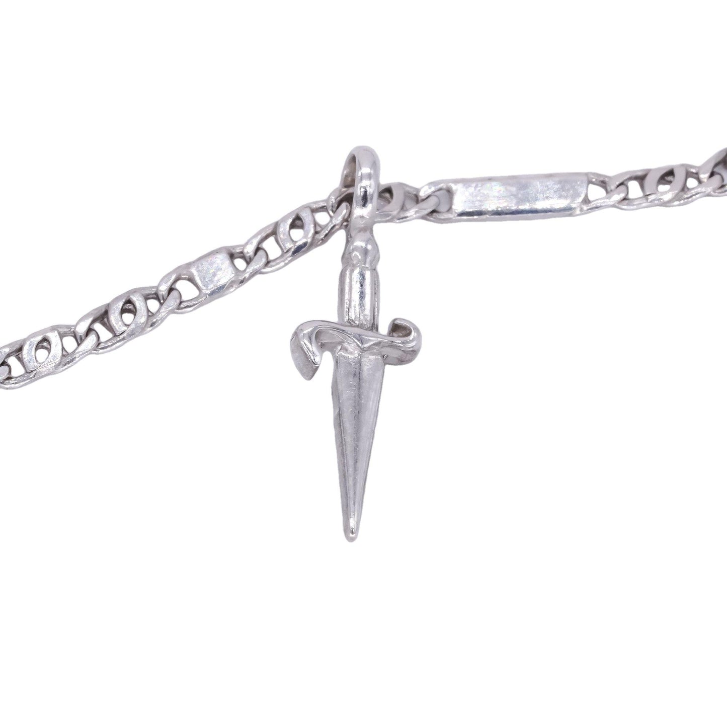 PACIOTTI Sterling Silver Jewelry Fancy Link Dagger Bracelet