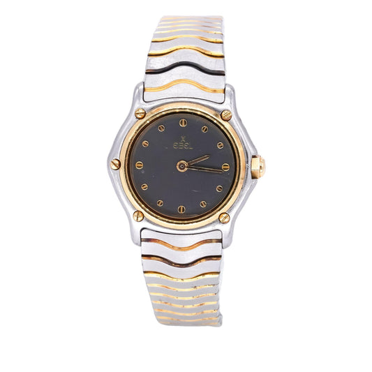 Ebel Wave 18k Gold & Stainless Steel Quartz Ladies Watch