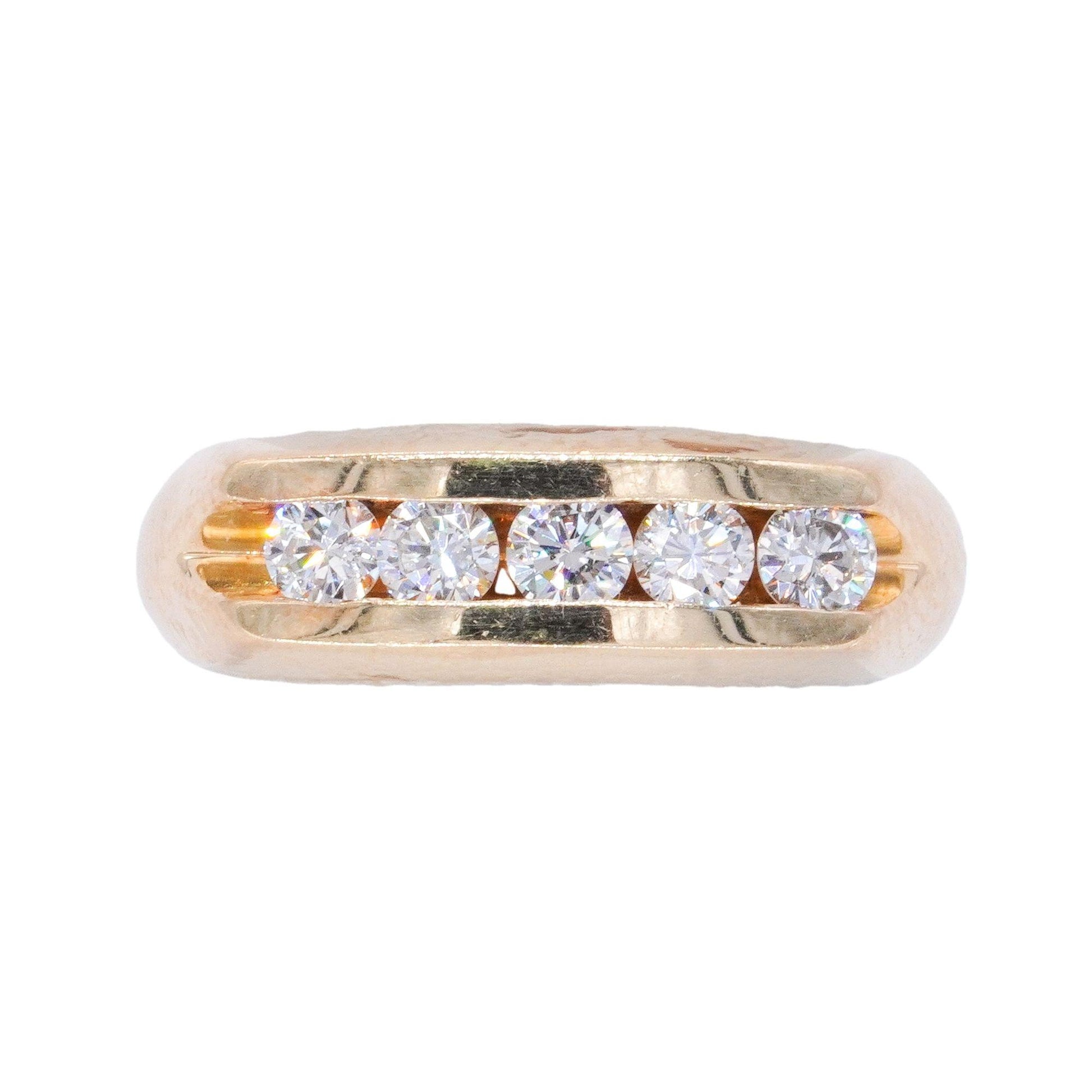 ARTCARVED 14K Yellow Gold 0.50CT Diamond Band Ring Size 6.25