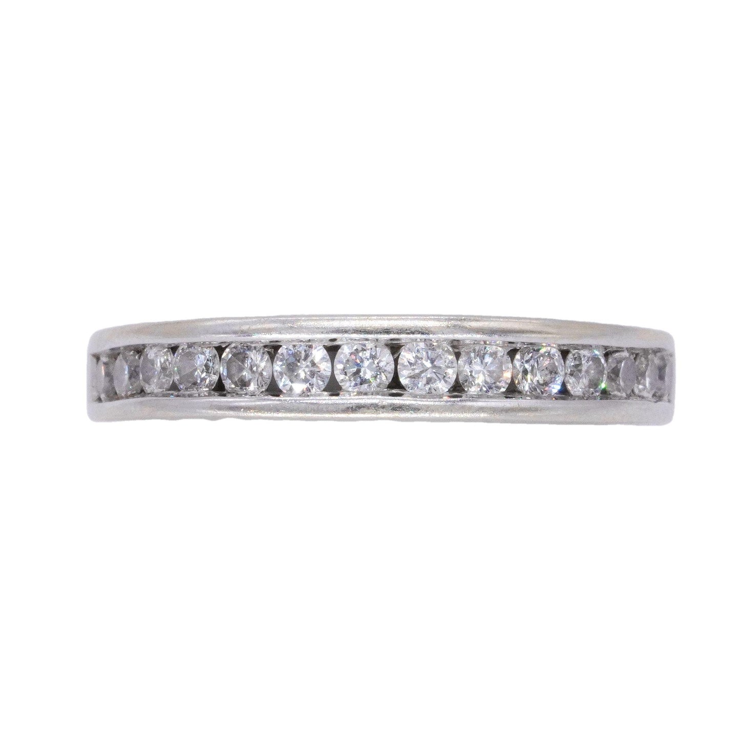 KIRAN Jewelers 14k White Gold 0.50CT Diamond Band Ring Size 7