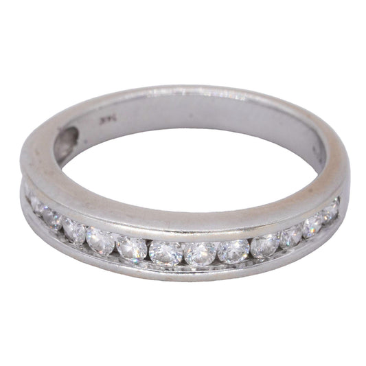 KIRAN Jewelers 14k White Gold 0.50CT Diamond Band Ring Size 7