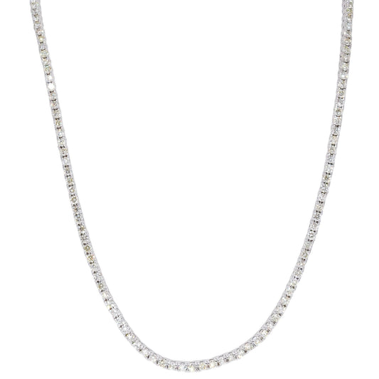 14k White Gold Jewelry 9.45CT VS Diamond Tennis Necklace