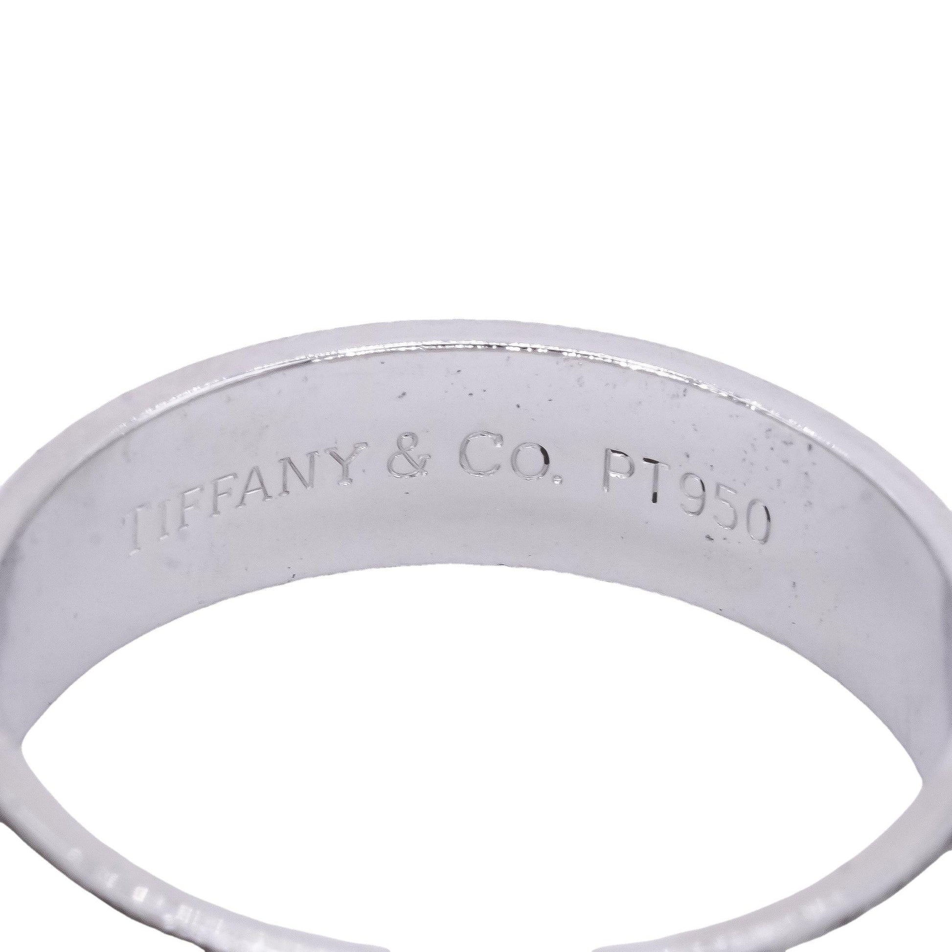 Tiffany & Co. Platinum Wedding Band Ring Size 10.25