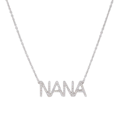 HIDALGO 18K White Gold VS 0.56CT Diamond "NANA" Pendant Necklace