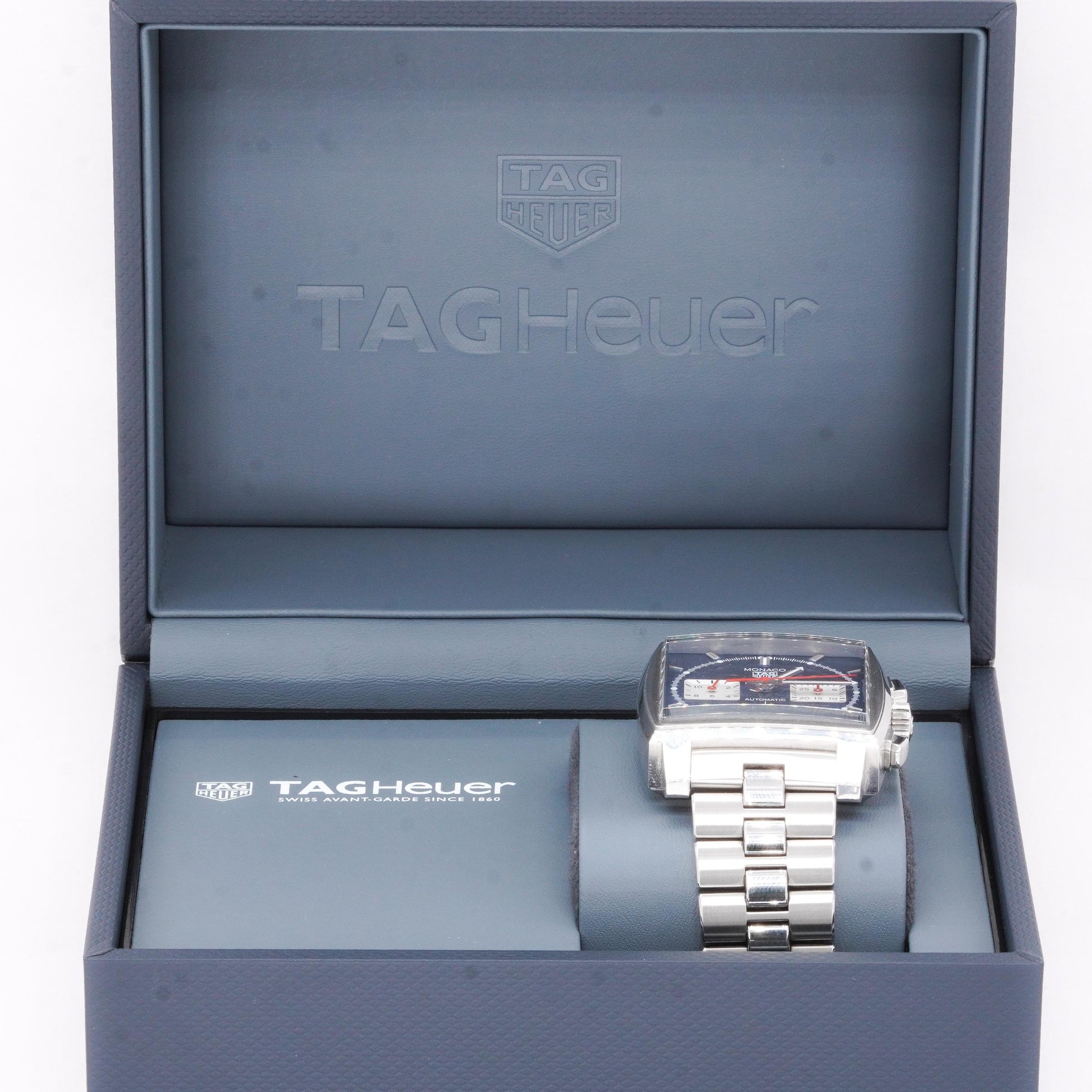 Tag Heuer Monaco CBL2111-0 Automatic Stainless Steel Men's Watch W/ Box Papers