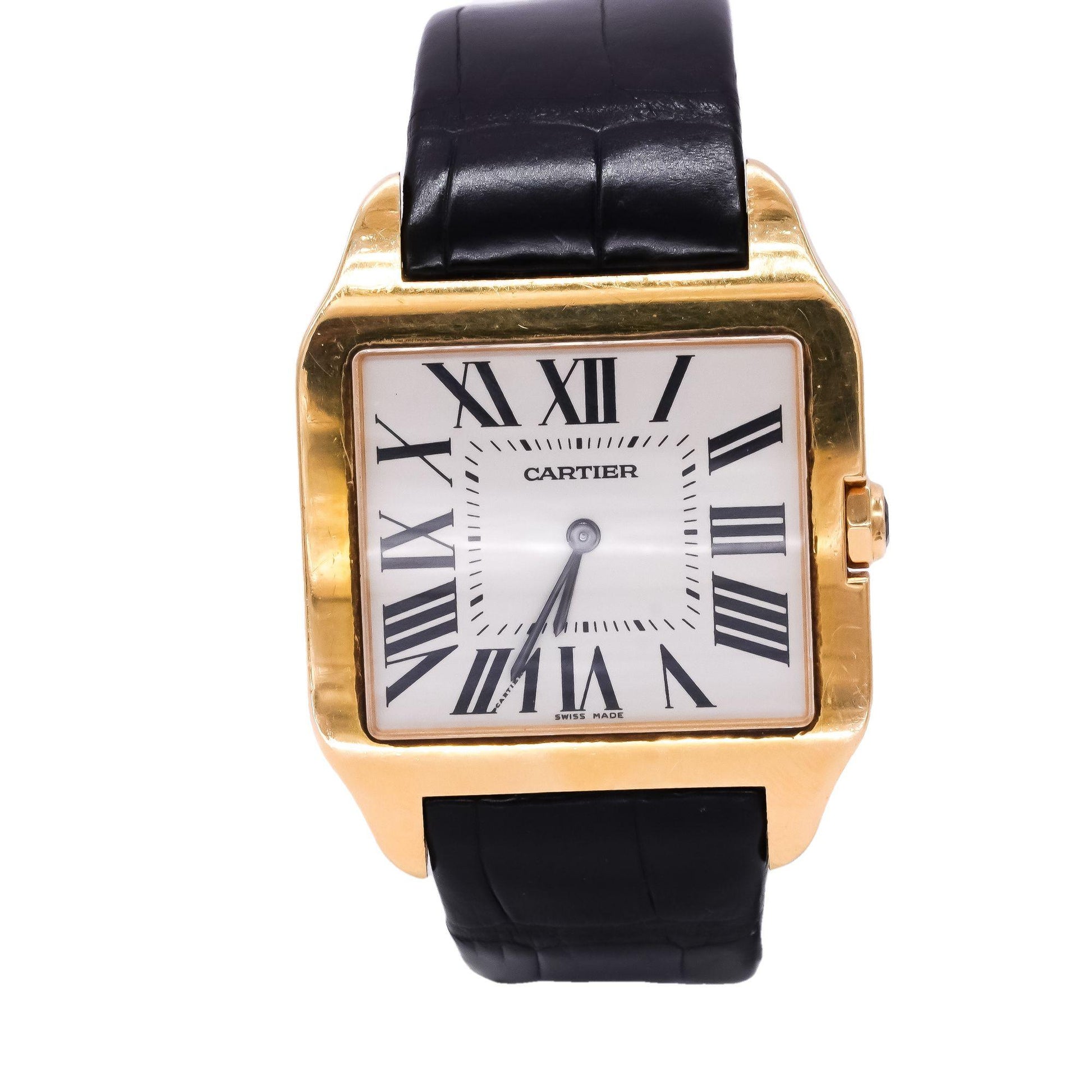 Cartier Santos Dumont 2649 Yellow Gold Mechanical Men's Watch