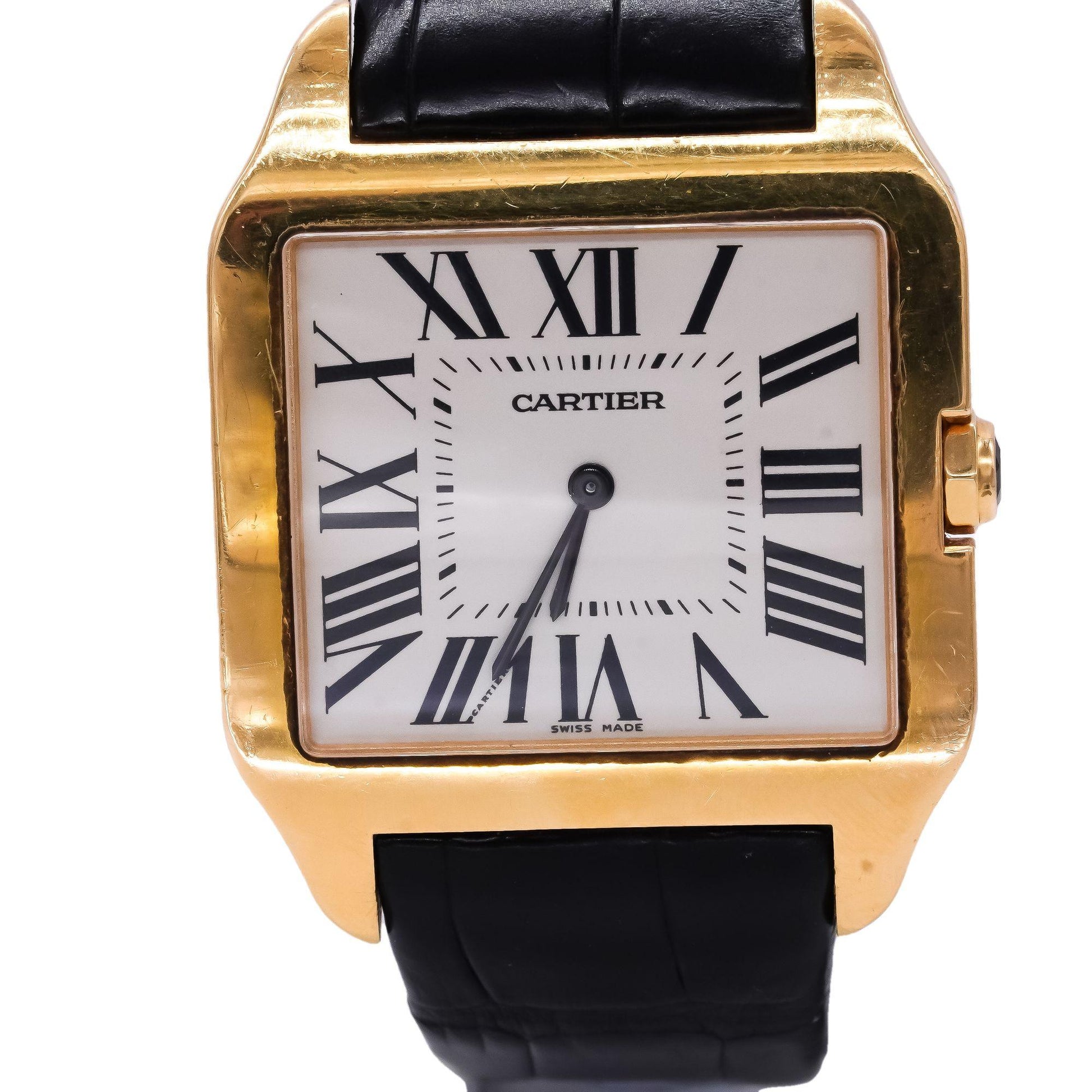 Cartier Santos Dumont 2649 Yellow Gold Mechanical Men's Watch