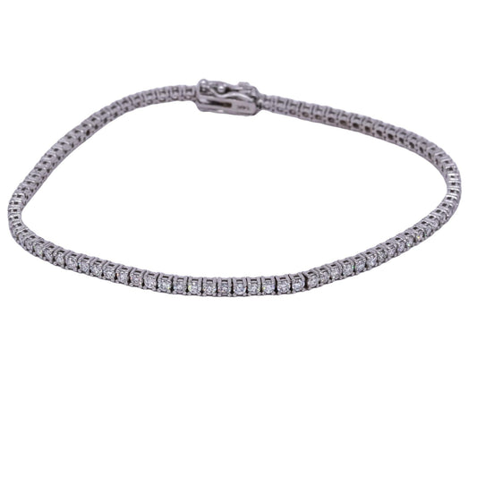 14k white gold jewelry 2.76CT VS Lab Grown diamond tennis bracelet