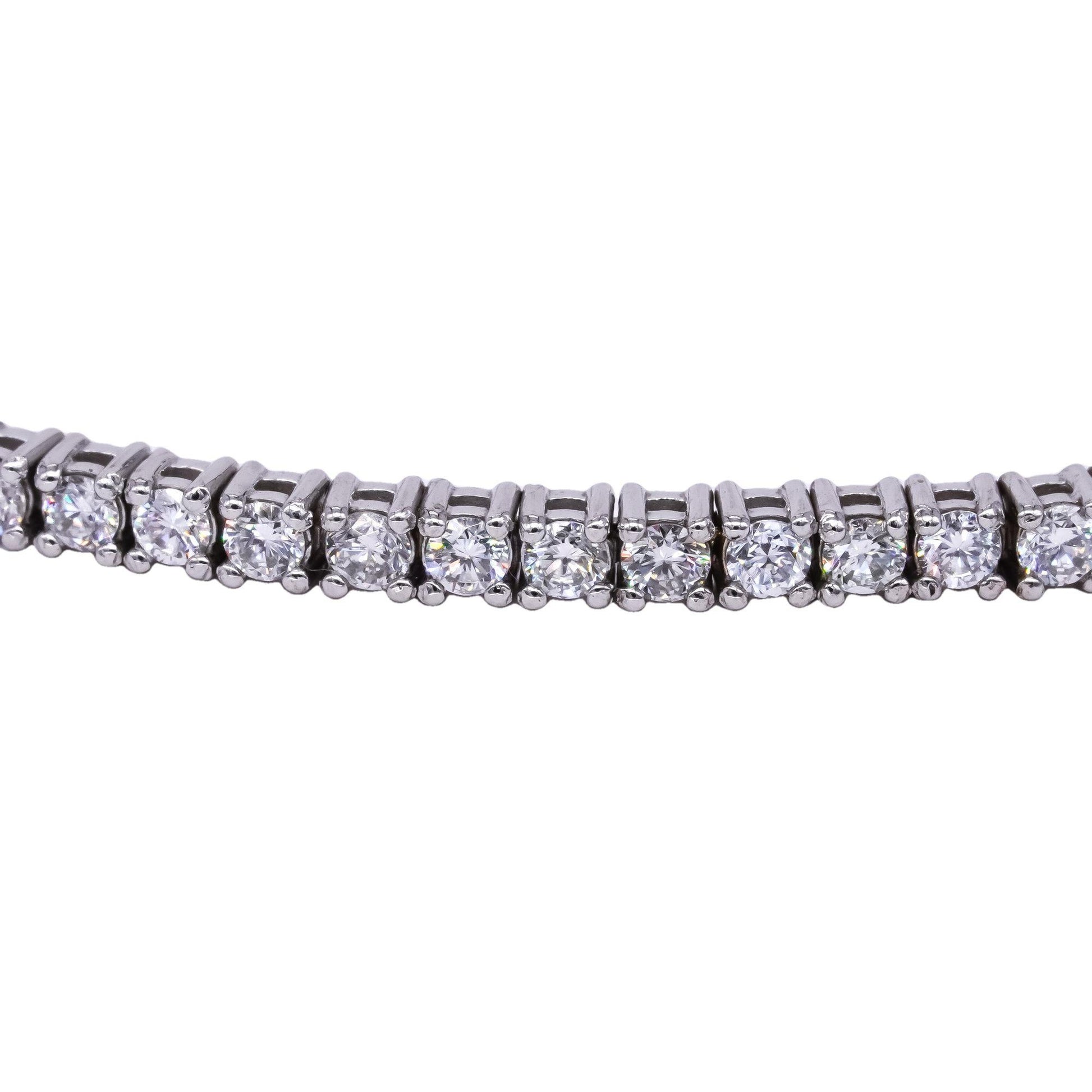 14k white gold jewelry 2.76CT VS Lab Grown diamond tennis bracelet