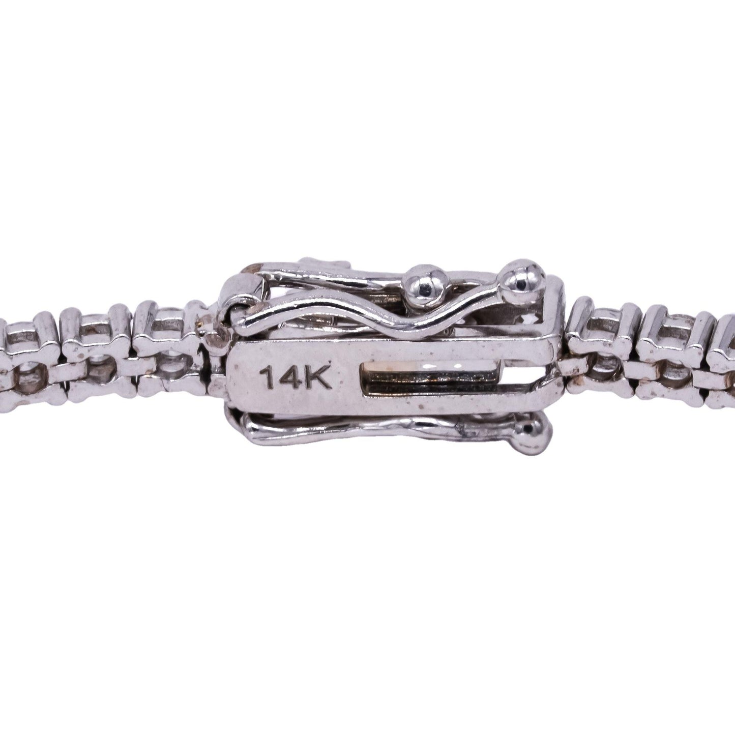 14k white gold jewelry 2.76CT VS Lab Grown diamond tennis bracelet