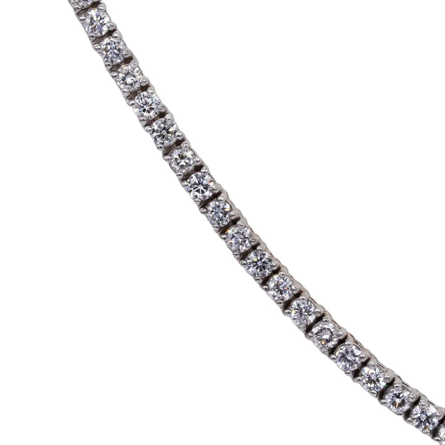 14k white gold jewelry 9.53CT VS Lab Grown diamond tennis necklace