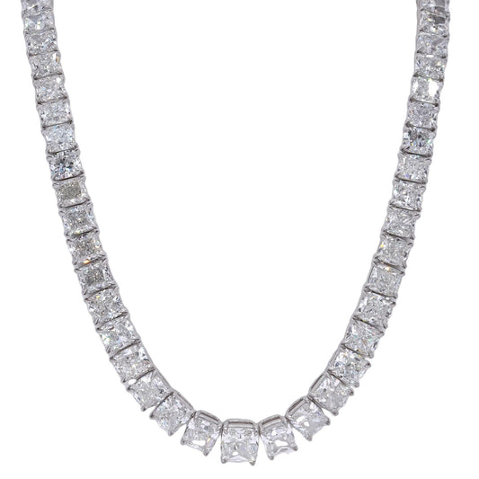 GIA Certified Platinum 83.3CT VVS-VS Diamond Riviera Necklace $2.82Mil. Retail