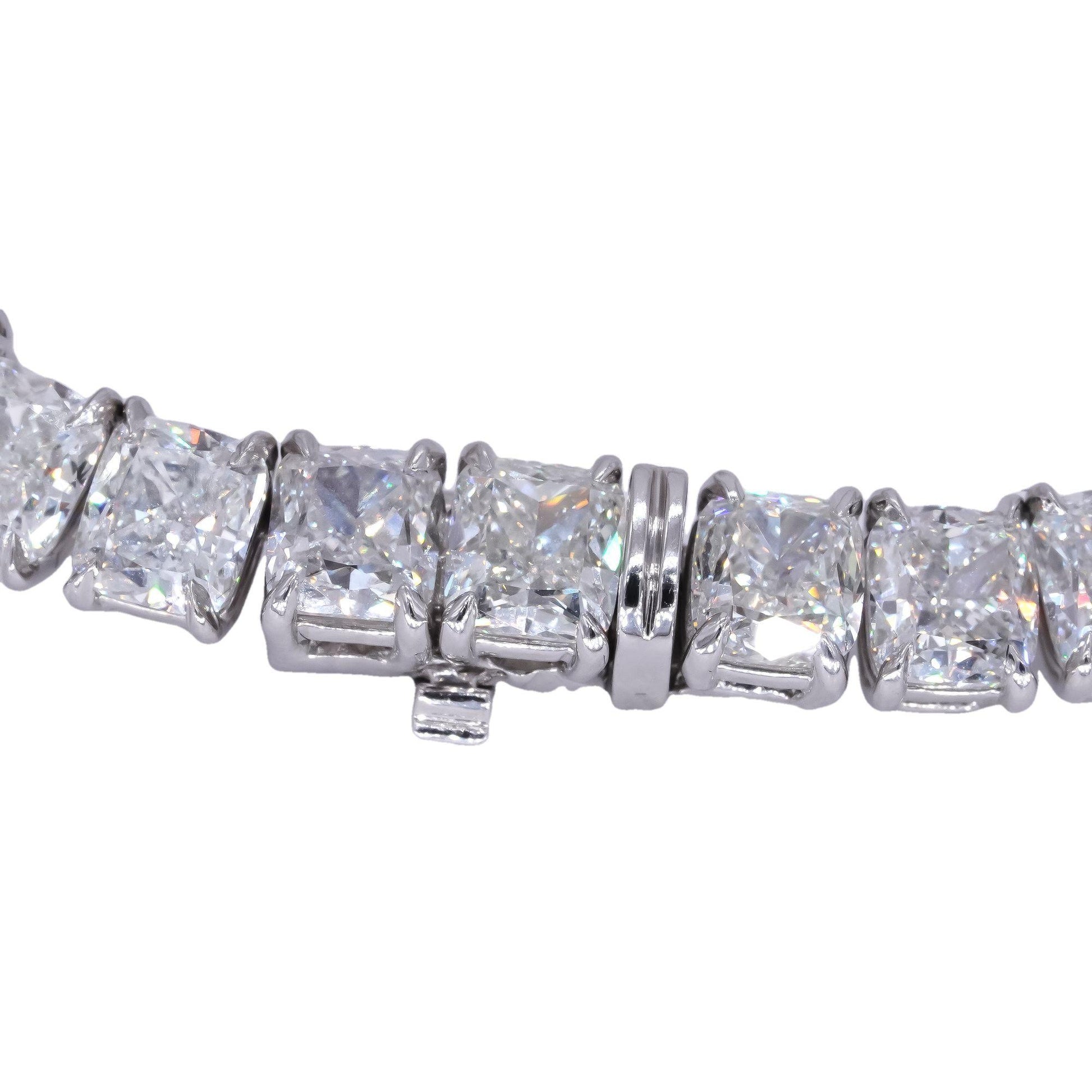 GIA Certified Platinum 83.3CT VVS-VS Diamond Riviera Necklace $2.82Mil. Retail