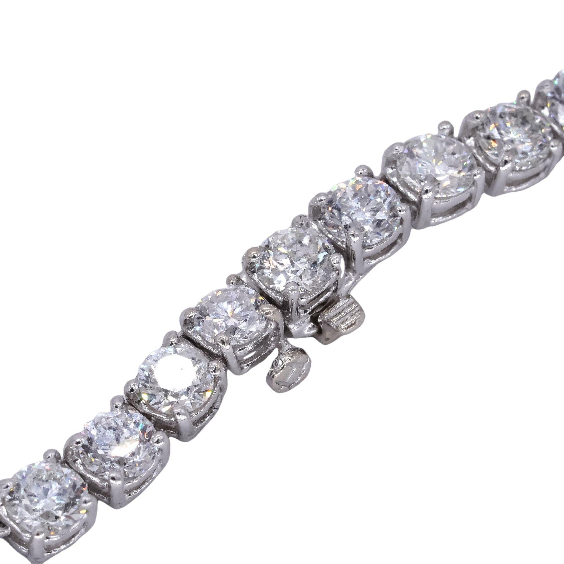 14k White Gold 63.81CT VS Diamond Riviera Necklace $1.825mil. Retail