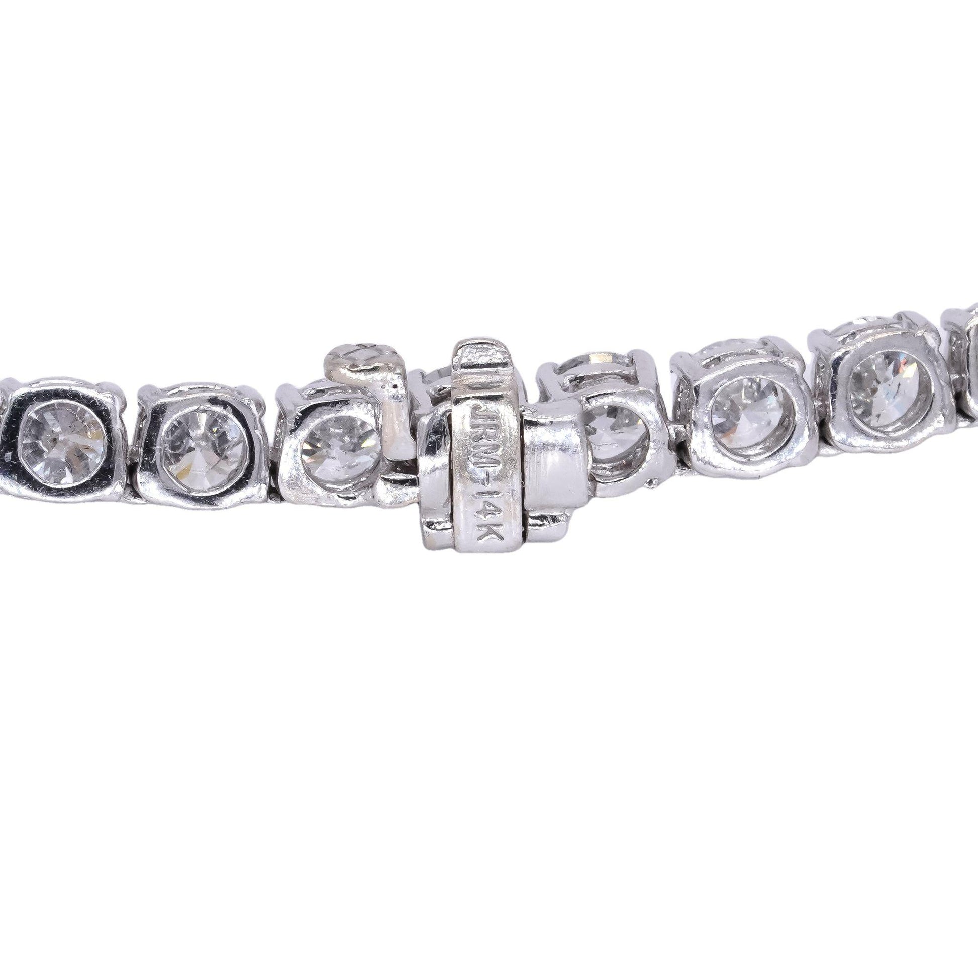 14k White Gold 63.81CT VS Diamond Riviera Necklace $1.825mil. Retail