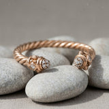 David Yurman 18k rose gold VS diamond Renaissance ring 0.10ct