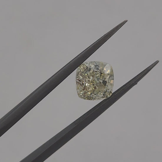 GIA Certified SI1/S-T Cushion Modified Brilliant Cut Loose Diamond 3.02CT