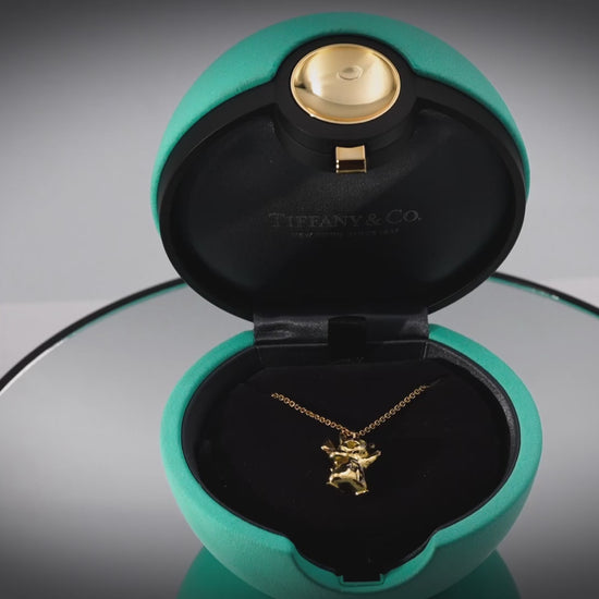 TIFFANY & CO. 18k Gold Arsham Studios Pokémon Pikachu Pendant Necklace w/ Box