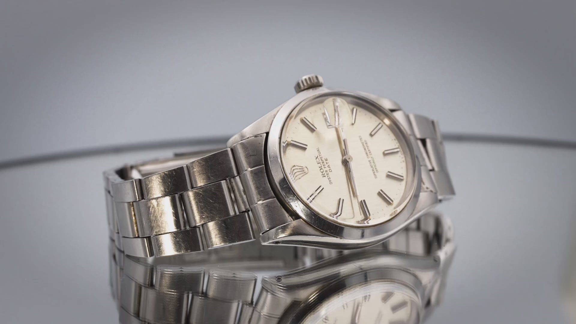 ROLEX Stainless Steel 1500 Oyster Perpetual Date 34mm Automatic Watch w/ Box