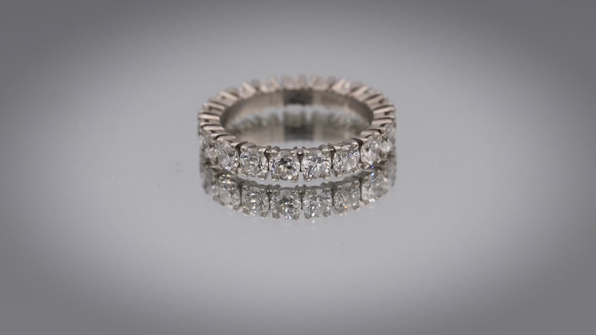 CARTIER Platinum VS Round Diamond Eternity Ring 2.56CT Size 55 - 23,500 Retail